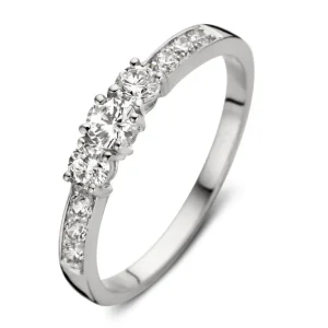Ring witgoud zirkonia