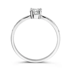 Ring witgoud zirkonia