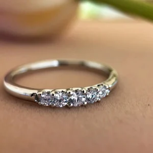 Ring witgoud zirkonia