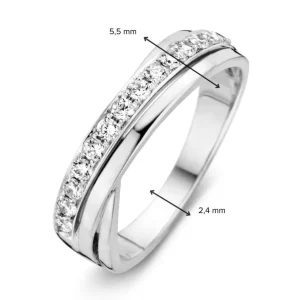 Ring witgoud zirkonia