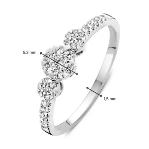 Ring witgoud zirkonia