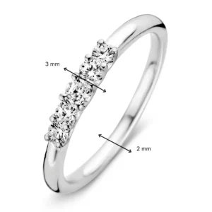 Ring witgoud zirkonia