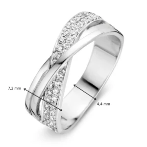 Ring witgoud zirkonia