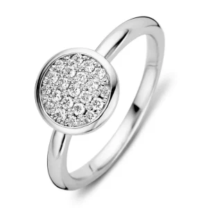 Witgouden ring diamant pavé | Excellent Jewelry