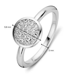 Witgouden ring diamant pavé | Excellent Jewelry