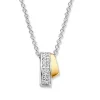 Zilver met gouden ketting HF627136